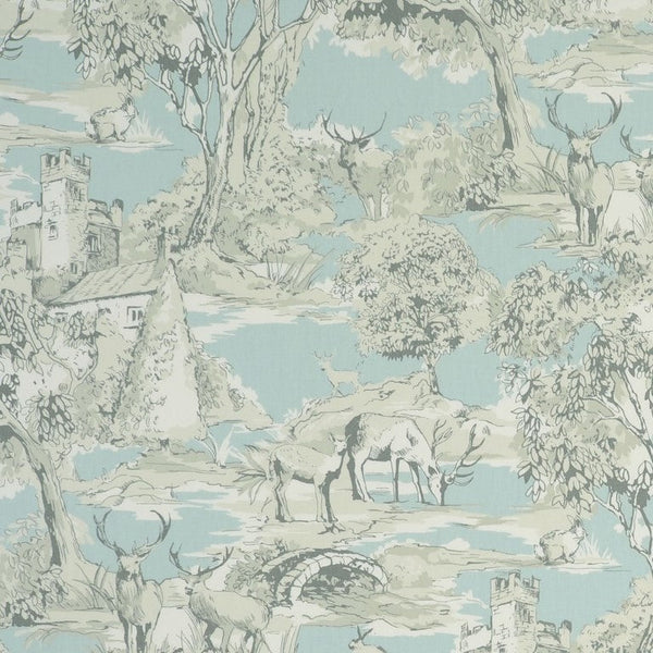 Manor Toile Duckegg Oilcloth Tablecloth