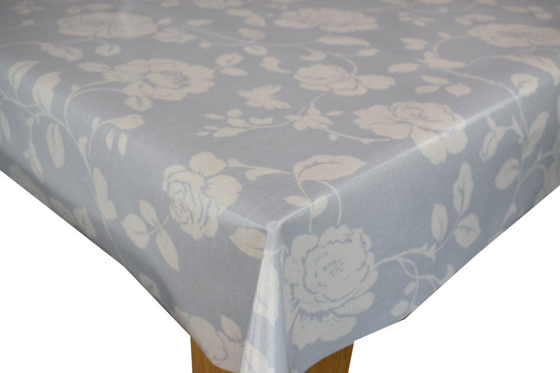 Meadow Grey Oilcloth Tablecloth by Clarke and Clarke