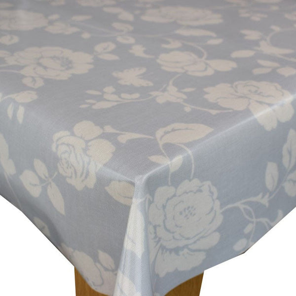 Meadow Grey Oilcloth Tablecloth by Clarke and Clarke