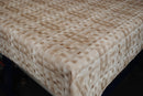 Metro Geometric Taupe Vinyl Oilcloth Tablecloth 210cm x 140cm  - Warehouse Clearance