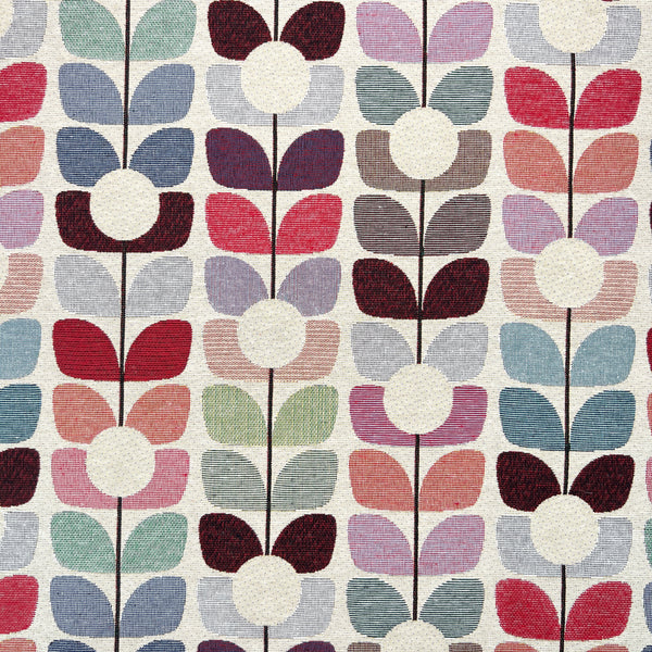 Tapestry Fabric Bloom Flowers Stems Curtains Craft and Upholstery
