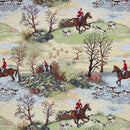 Tapestry Horse and Hounds Hunting Fabric for Curtains Craft and Upholstery