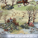 Tapestry Horse and Hounds Hunting Fabric for Curtains Craft and Upholstery