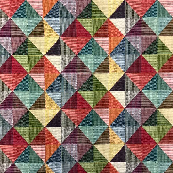 Tapestry Fabric Geometric Triangle Design Curtains Craft and Upholstery