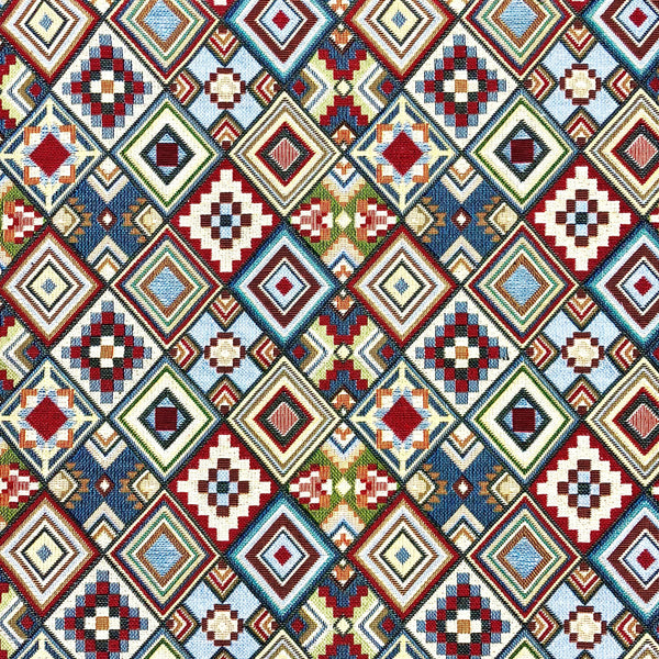 Tapestry Fabric Aztec Design Curtains Craft and Upholstery