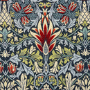 Tapestry Snakeshead Navy Fabric for Curtains Craft and Upholstery