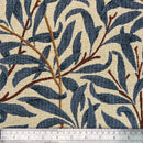 Tapestry Willow Boughs Blue Fabric for Curtains Craft and Upholstery