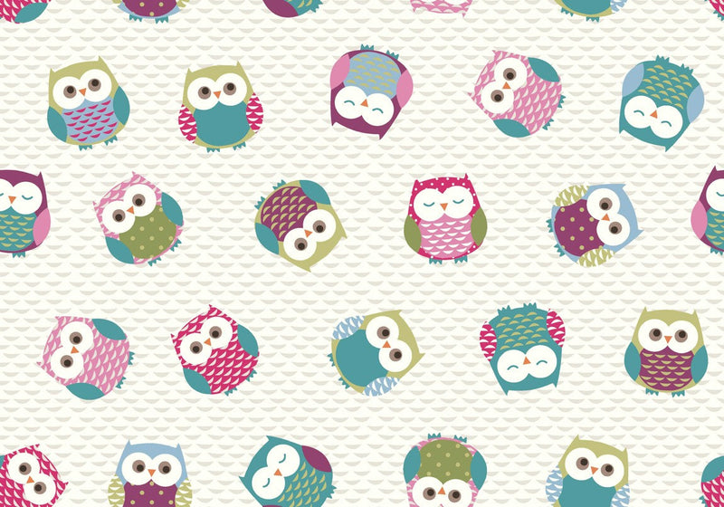 Owl PVC Oilcloth Tablecloth by Fryetts