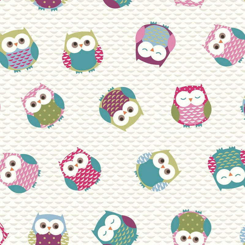 Owl PVC Oilcloth Tablecloth by Fryetts