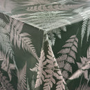Fern Leaves Forest Green PVC Vinyl Oilcloth Tablecloth