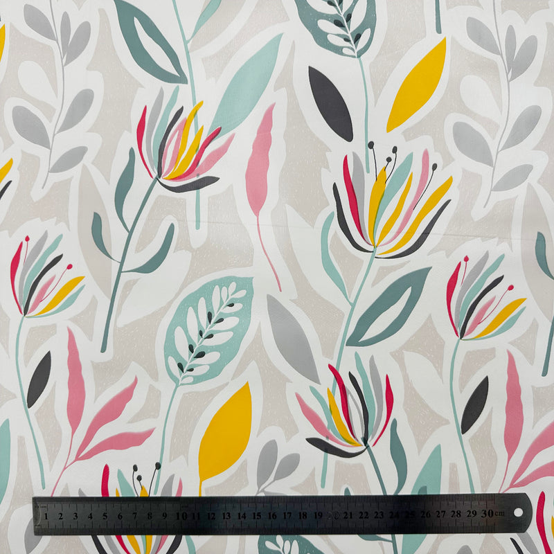 Rainbow Meadow PVC Vinyl Oilcloth Tablecloth