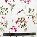 Delicate Watercolour Flower Pink PVC Vinyl Oilcloth Tablecloth