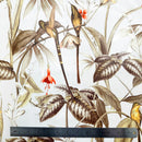 Tropical Birds Beige PVC Vinyl Oilcloth Tablecloth