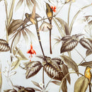 Tropical Birds Beige PVC Vinyl Oilcloth Tablecloth