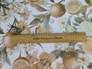 Vintage Orange Blooms Wipe Clean PVC Vinyl Tablecloth