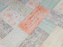 Pastel Patchwork Vinyl Oilcloth Tablecloth