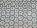 Geometric Duck Egg Shapes Vinyl Oilcloth Tablecloth