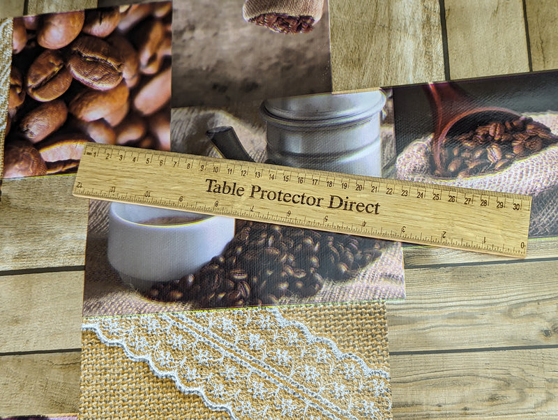 Ground Coffee and Beans Vinyl Oilcloth Tablecloth