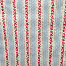 Vintage Floral Stripes with Polka Dot on Powder Blue Oilcloth Tablecloth