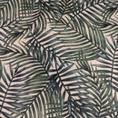 Palm Leaves Cream and Green Outdoor Waterproof Fabric UV Resistant 150cm wide