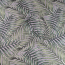 Palm Leaves Grey and Green Outdoor Waterproof Fabric UV Resistant 150cm wide