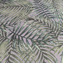 Palm Leaves Grey and Green Outdoor Waterproof Fabric UV Resistant 150cm wide
