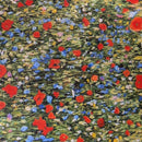 Klimts Field of Poppies Outdoor Waterproof Digital Fabric UV Resistant 150cm wide