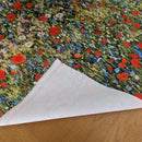Klimts Field of Poppies Outdoor Waterproof Digital Fabric UV Resistant 150cm wide