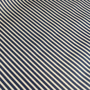 Watergate Navy and Cream Stripe Outdoor Waterproof Fabric UV Resistant 150cm wide