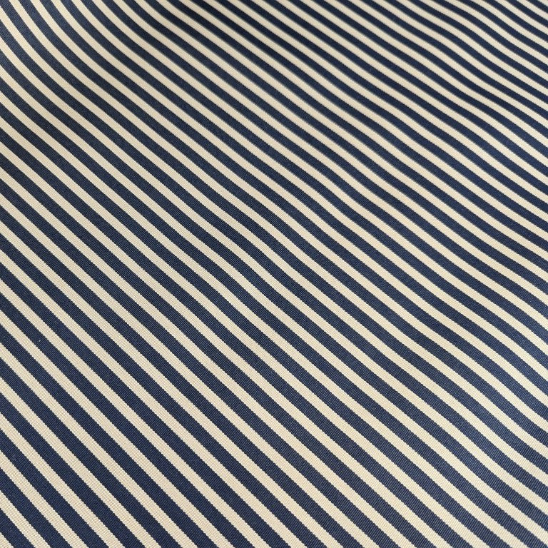 Watergate Navy and Cream Stripe Outdoor Waterproof Fabric UV Resistant 150cm wide