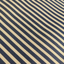 Watergate Navy and Cream Stripe Outdoor Waterproof Fabric UV Resistant 150cm wide
