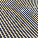 Watergate Navy and Cream Stripe Outdoor Waterproof Fabric UV Resistant 150cm wide