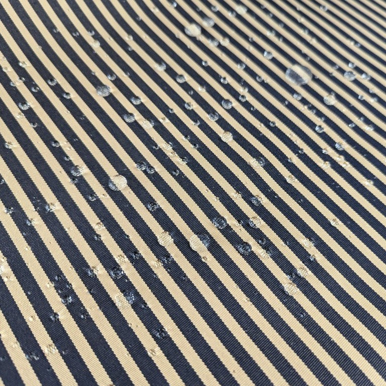 Watergate Navy and Cream Stripe Outdoor Waterproof Fabric UV Resistant 150cm wide