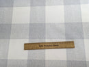 Grey Large Check Tex Vinyl Oilcloth Tablecloth