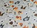 Fryetts Portrait Pups Dogs Natural Cotton Oilcloth Tablecloth
