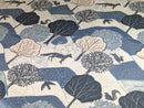 Kielder Woodland Midnight Blue Matt Oilcloth Tablecloth