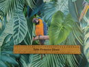 Parrot Rainforest Jungle Teal Vinyl Tablecloth