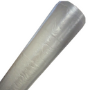 Silver Floral Tulip Flowers on Silver PVC Vinyl Tablecloth 140cm x 20 Metres Roll