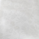 White on White Rose Damask Vinyl Oilcloth Tablecloth