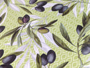 Juicy Olives Vinyl Oilcloth Tablecloth