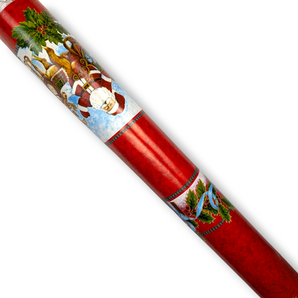Santa's Gifts Festive PVC Vinyl Tablecloth 140cm x 20 Metres Roll