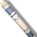 Christmas Reindeer Fairisle Blue PVC Vinyl Tablecloth 140cm x 20 Metres Roll