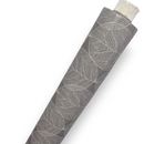 Skeleton Leaf Grey Vinyl Tablecloth Roll 20 Metres x 140cm Full Roll