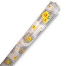 Sunflower Hessian on Grey Wood Vinyl Tablecloth Roll 20 Metres x 140cm Full Roll