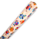 Colourful Owls Vinyl Tablecloth Roll 20 Metres x 140cm Full Roll