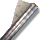 Stars on Clear Vinyl Tablecloth Roll 20 Metres x 140cm Full Roll