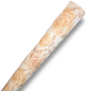 Peach Roses Vinyl Tablecloth Roll 20 Metres x 140cm Full Roll