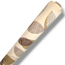 Leaves Brown Vinyl Tablecloth Roll 20 Metres x 140cm Full Roll