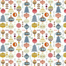 Prestigious Christmas Baubles Twilight Oilcloth Tablecloth