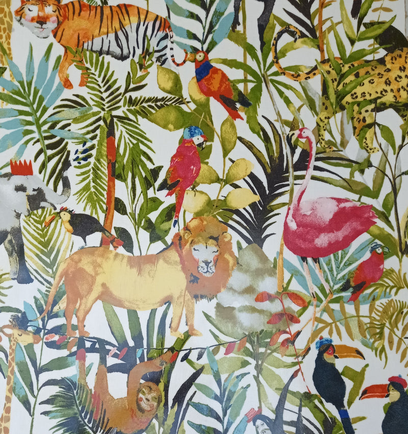 Prestigious Jolly Jungle Animals Oilcloth Tablecloth